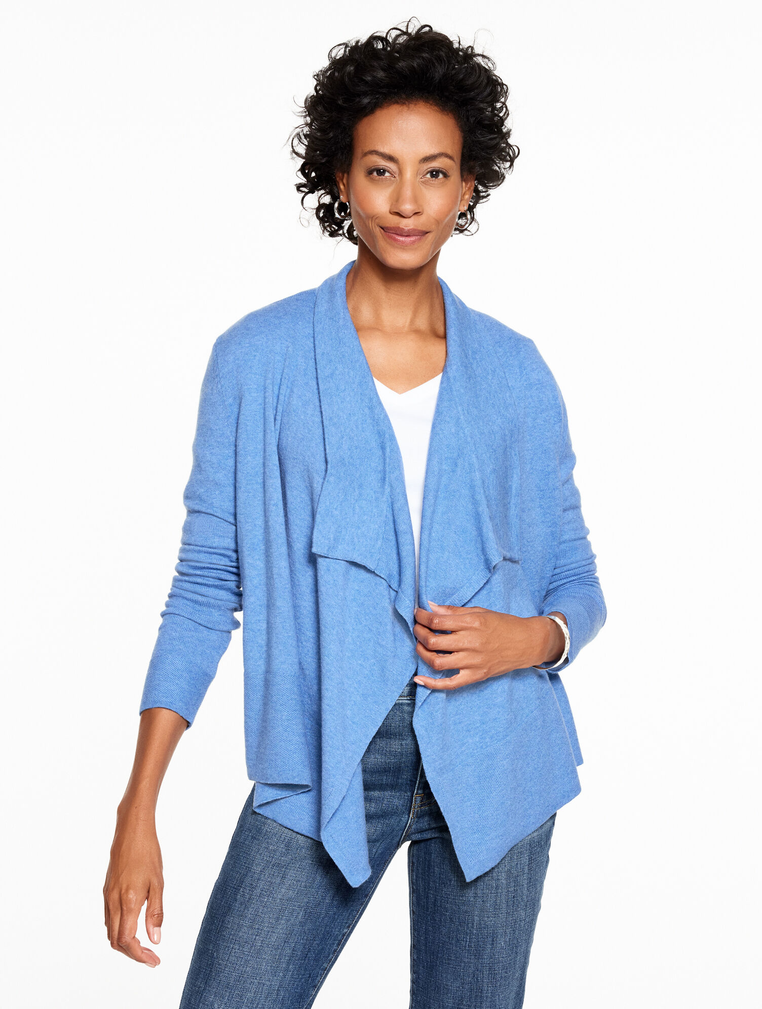 Metallic Threaded Flyaway - Heather