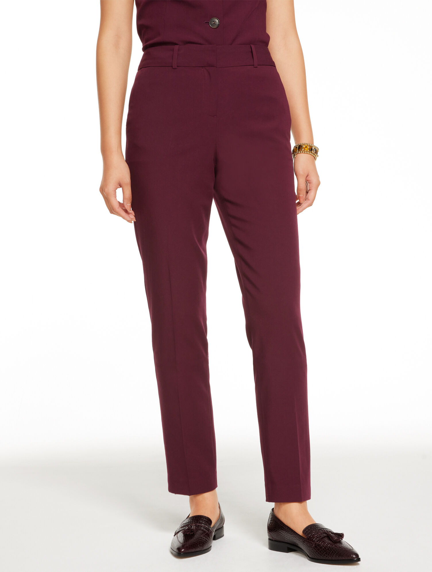 Slim Leg City Twill Pants
