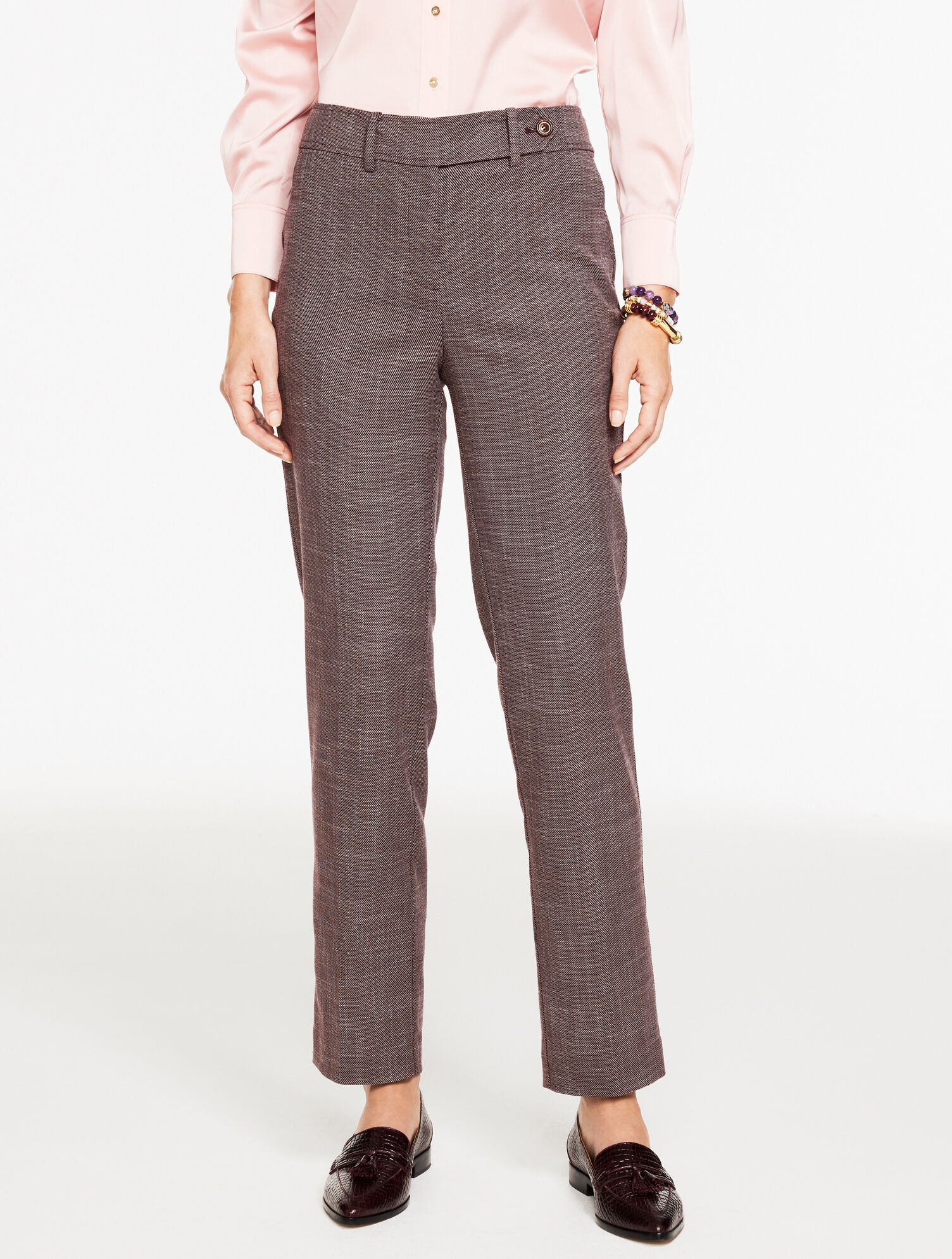 Classic Straight-Leg Twill Trousers