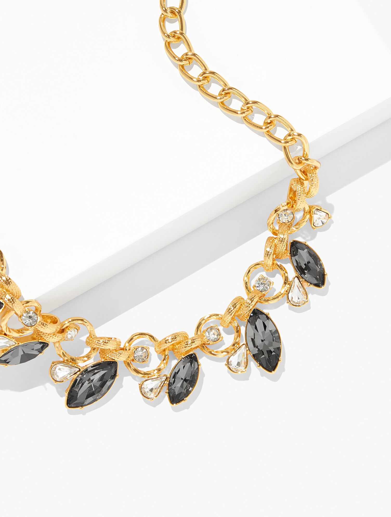 Chain &amp; Stone Statement Necklace