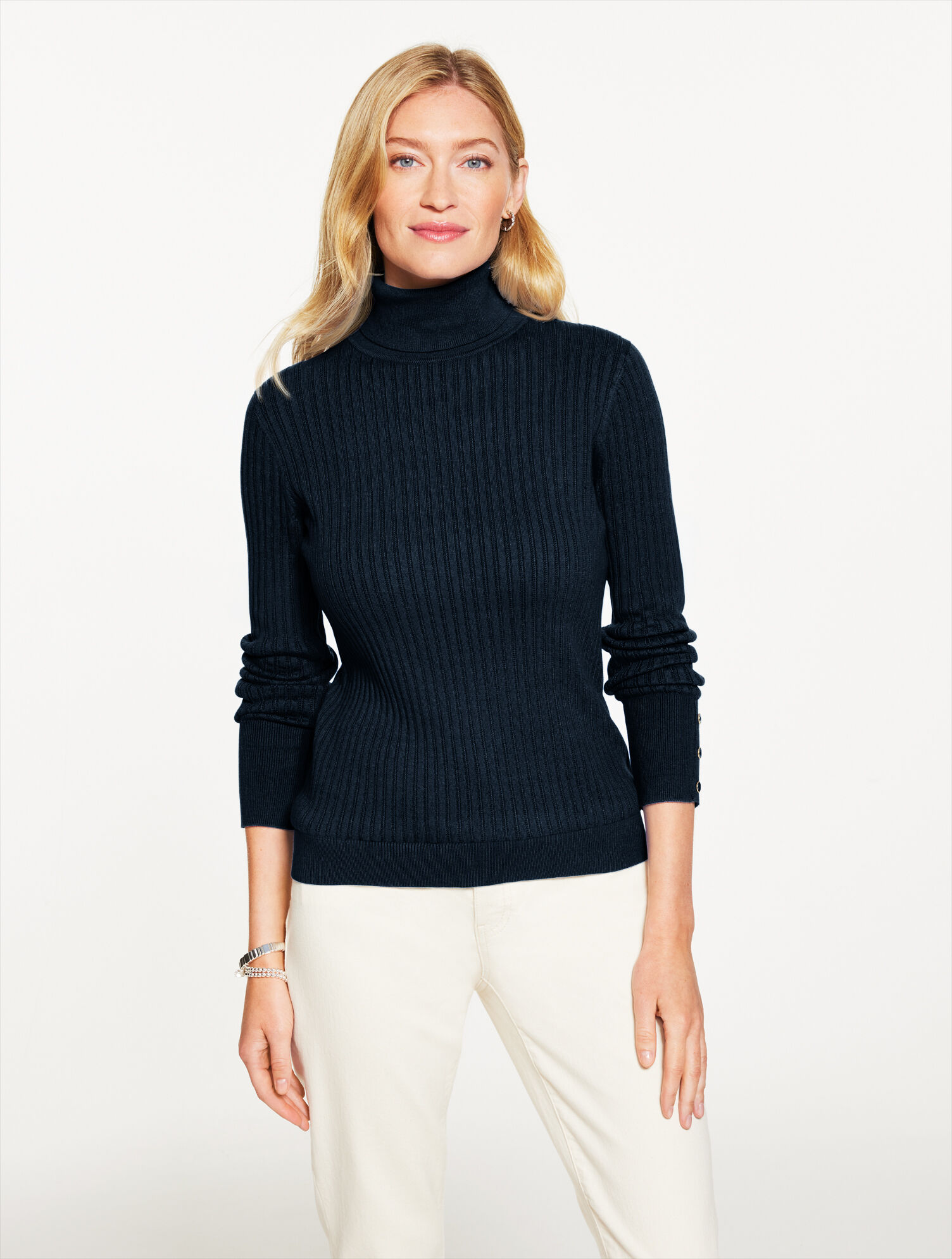 Ribbed Turtleneck Sweater