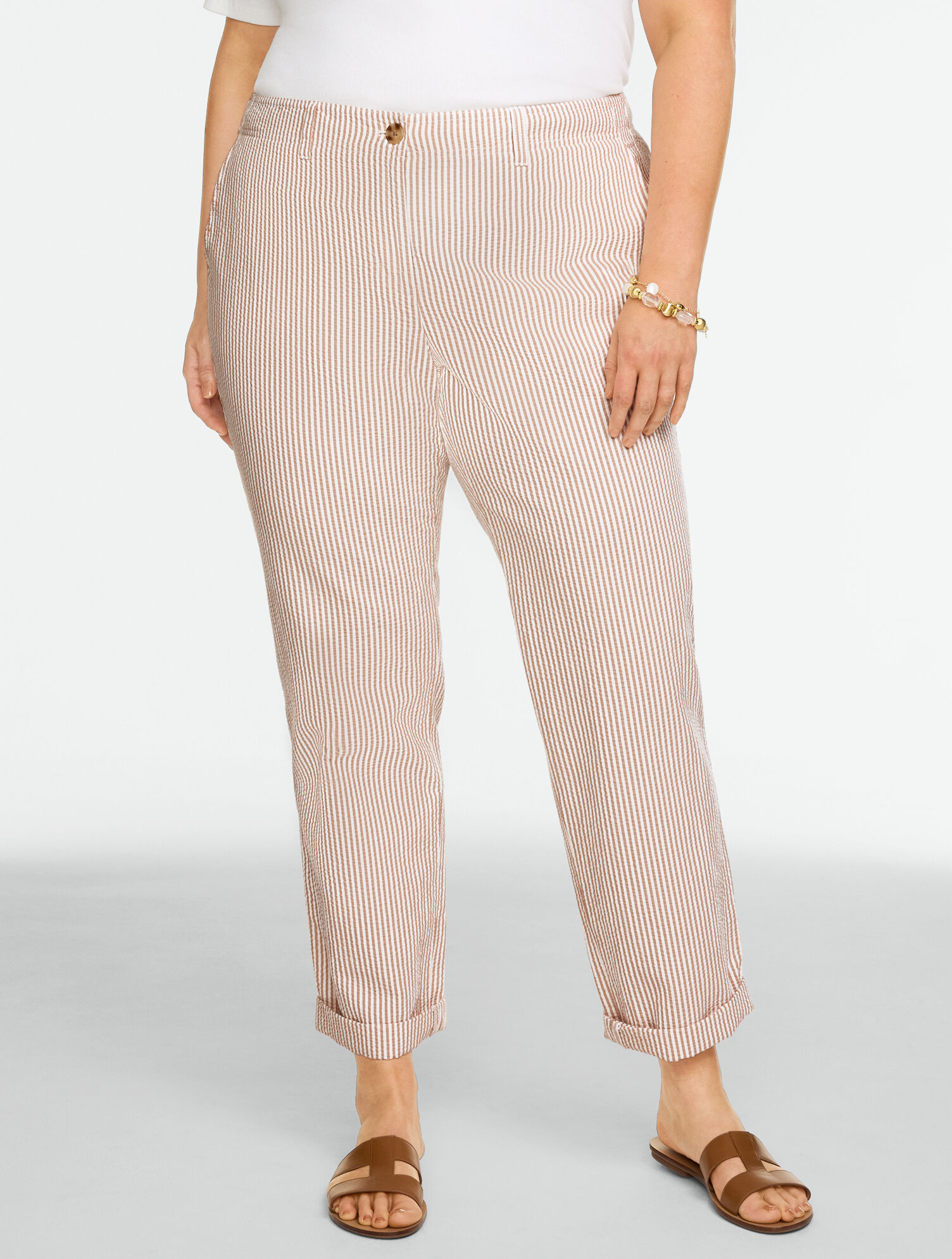Seersucker Everyday Chinos - Sunshine Stripe