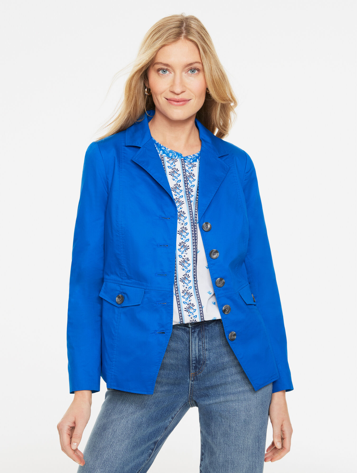 Poplin Blazer