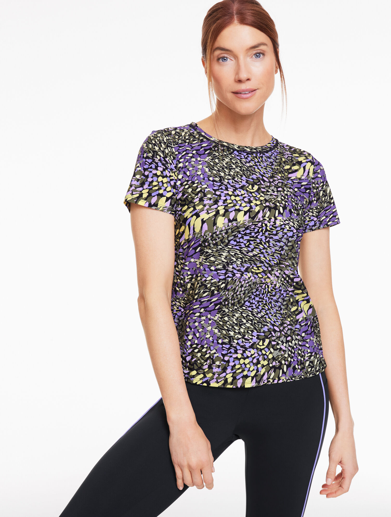Active Jersey Short Sleeve Tee - Colorful Meadows