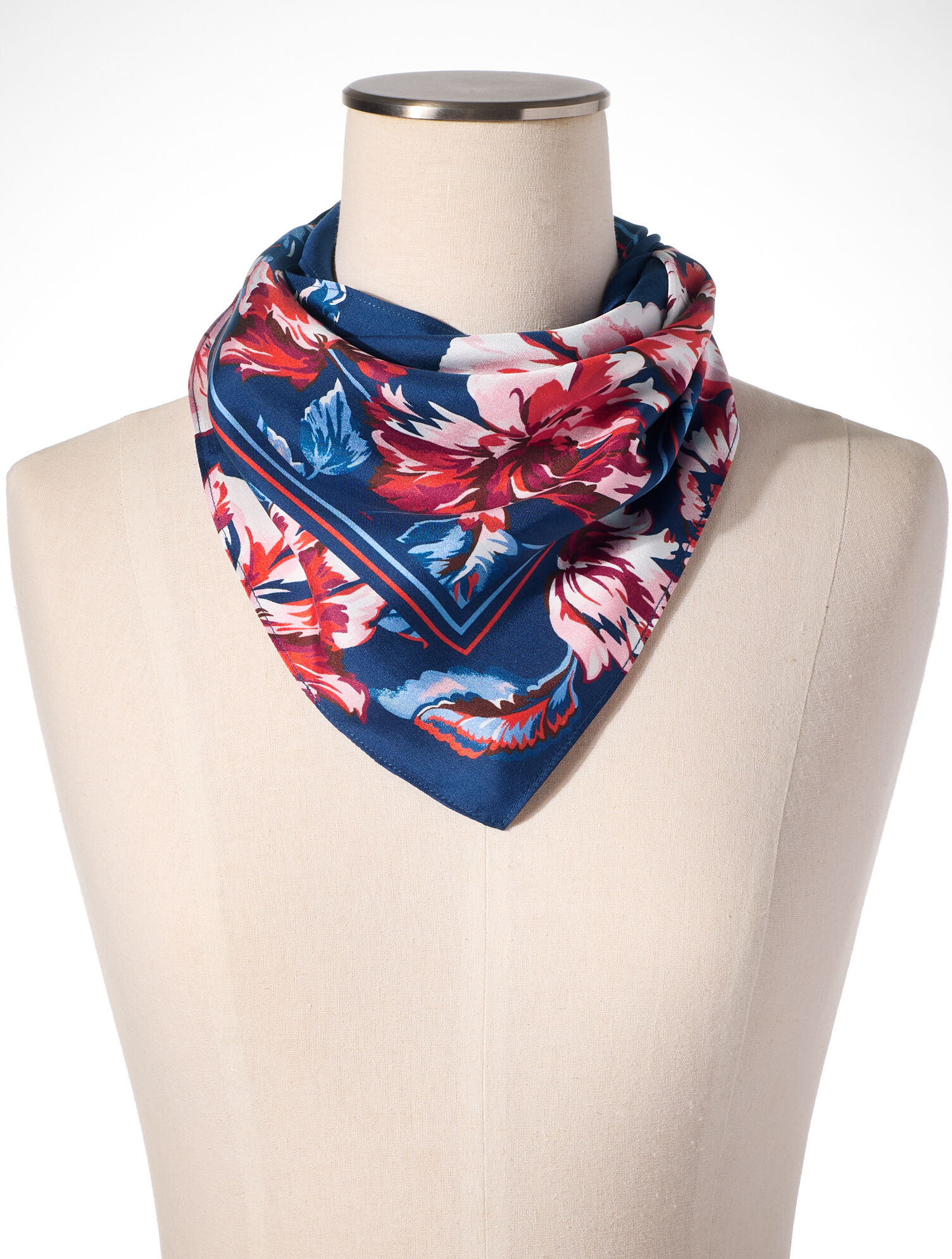 Foliage Border Square Scarf