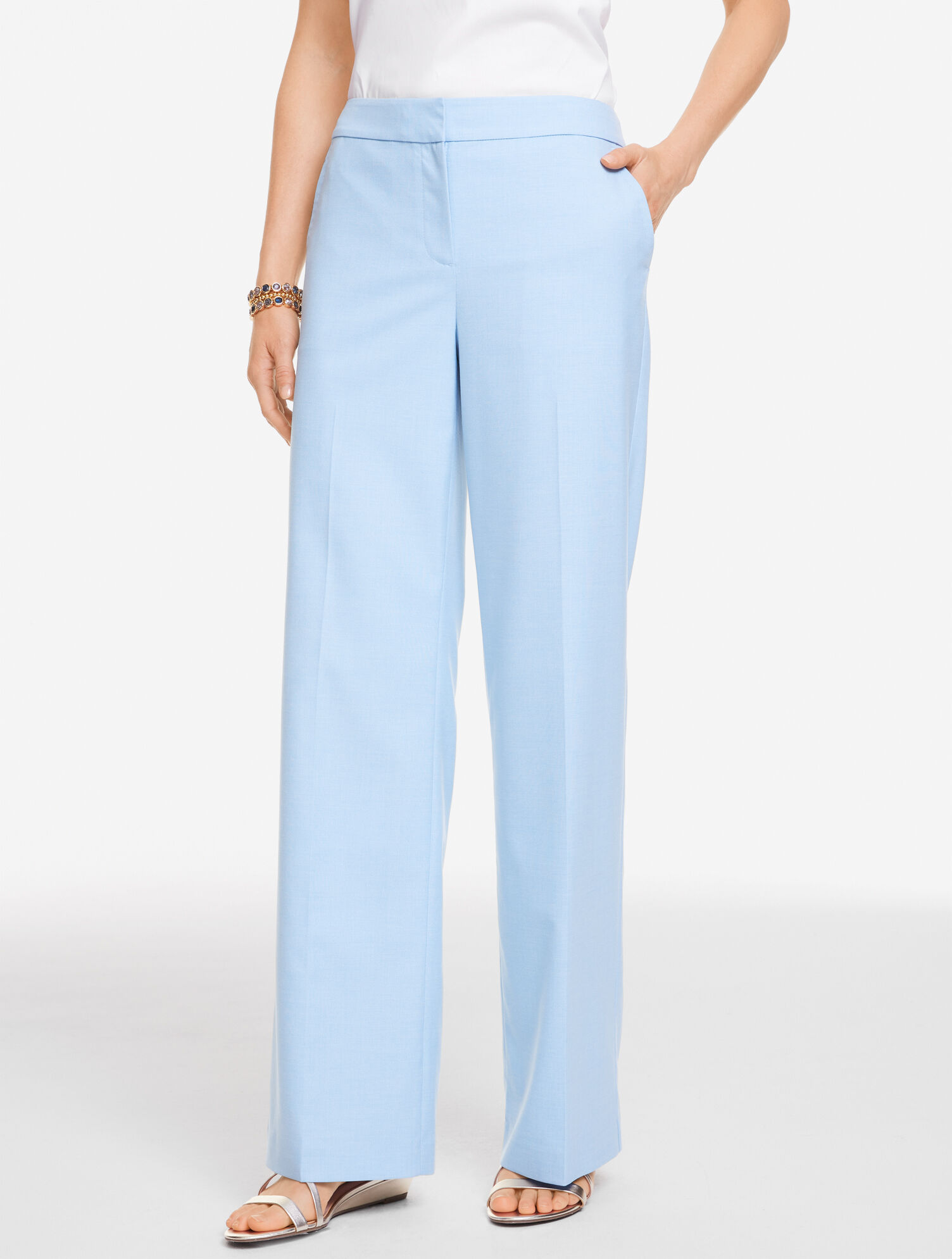 Wide Leg Newton Texture Pants