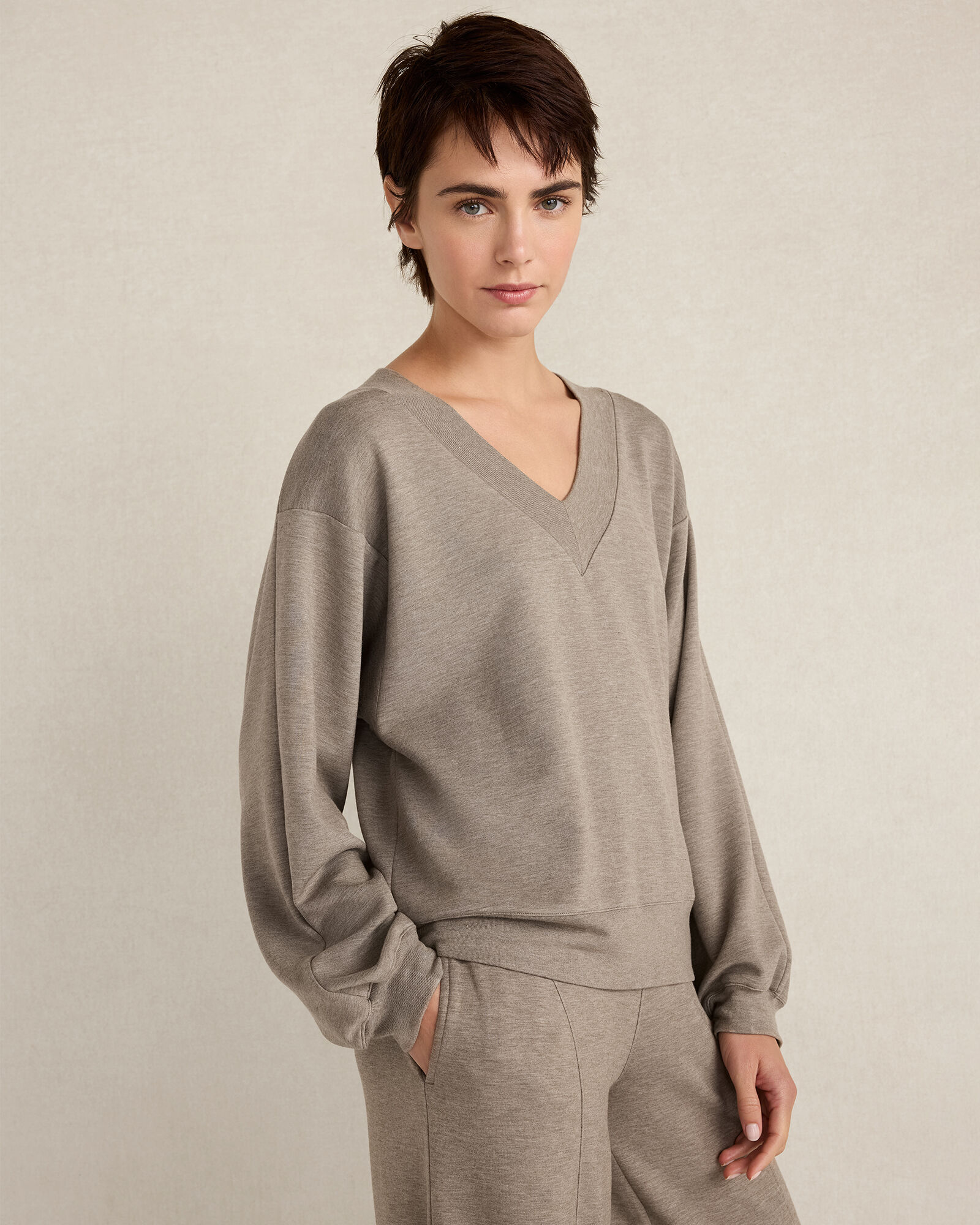 Soft Knit V-Neck Top