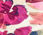 Supersoft Jersey Ruched Sleeve Tee - Watercolor Blooms