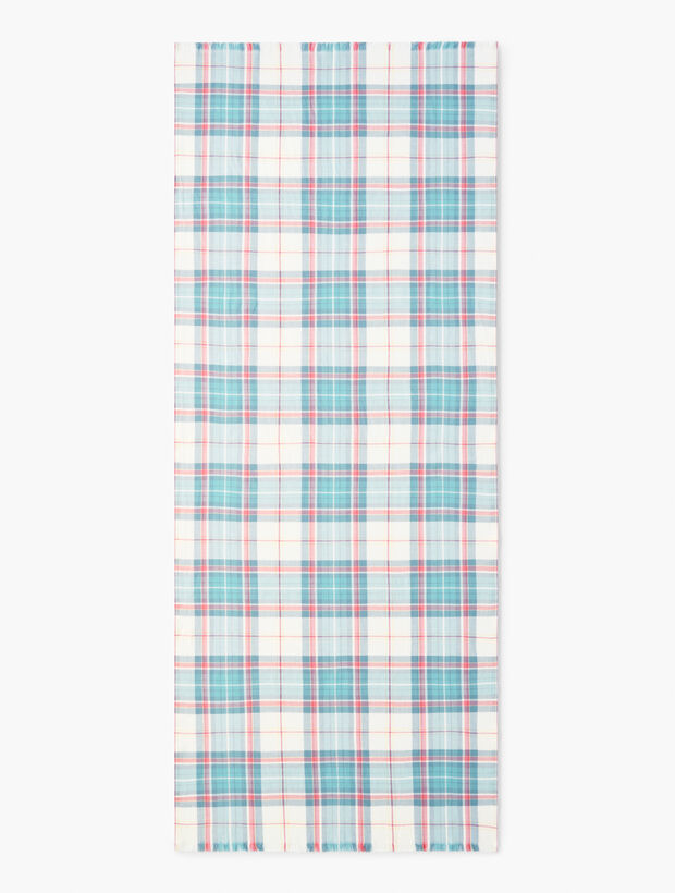 Party Plaid Oblong Scarf