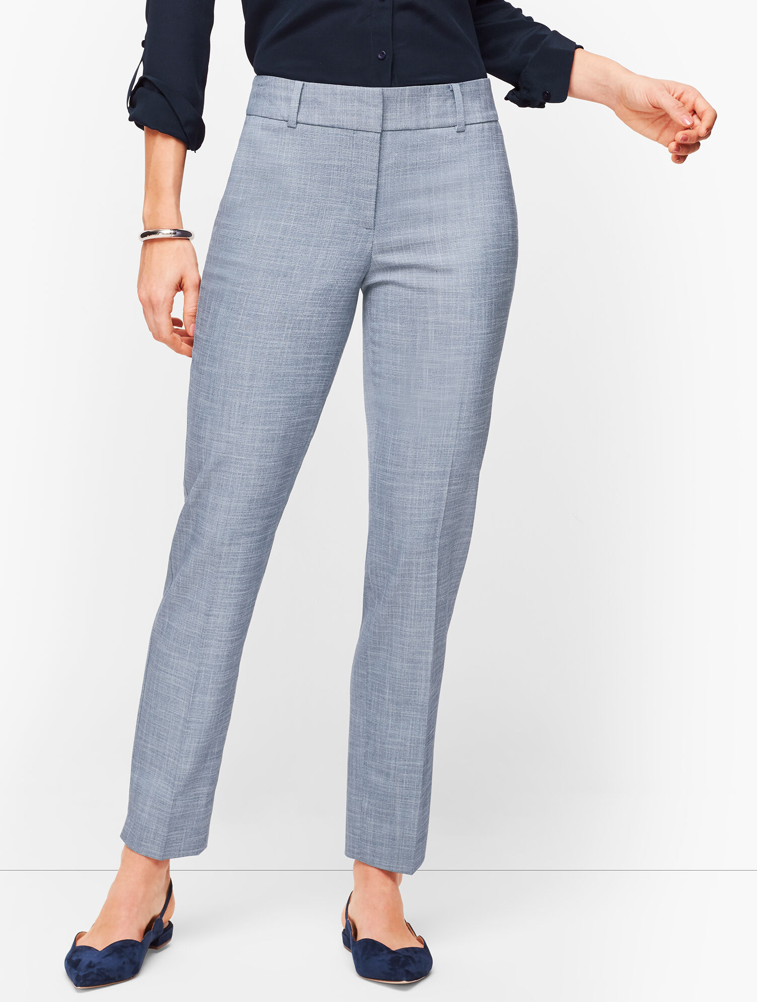 Talbots Hampshire Ankle Pants - Curvy Fit - Sharkskin