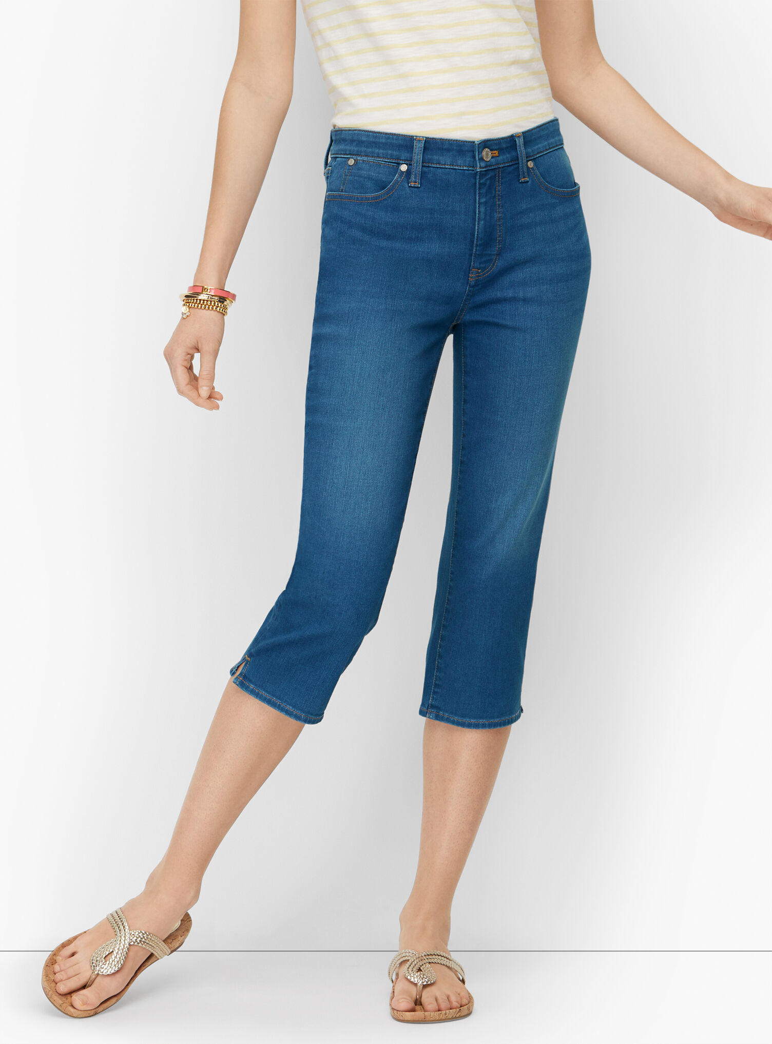Pedal Pusher Jeans - Kai Wash - Curvy Fit