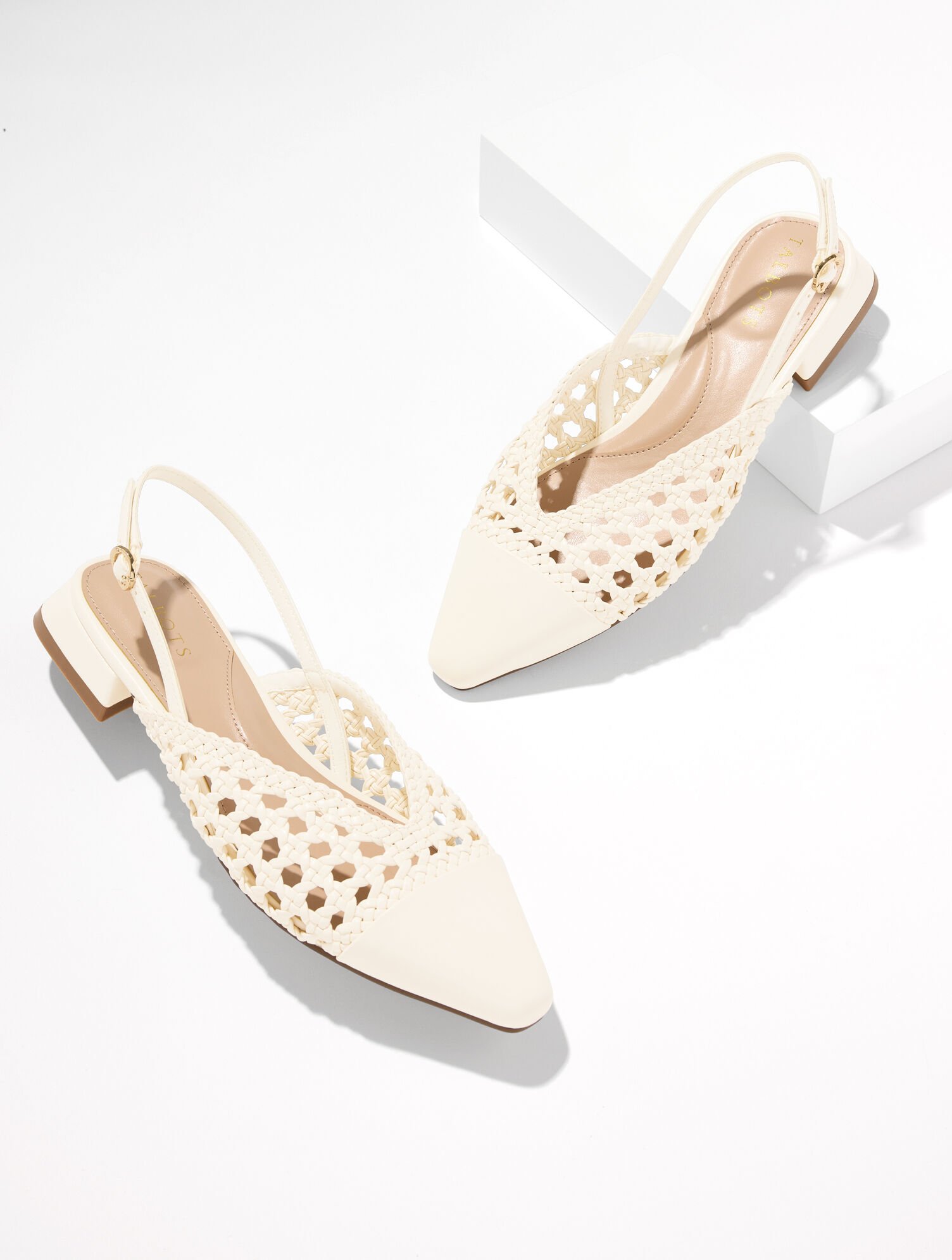 Stacey Woven Slingback Flats