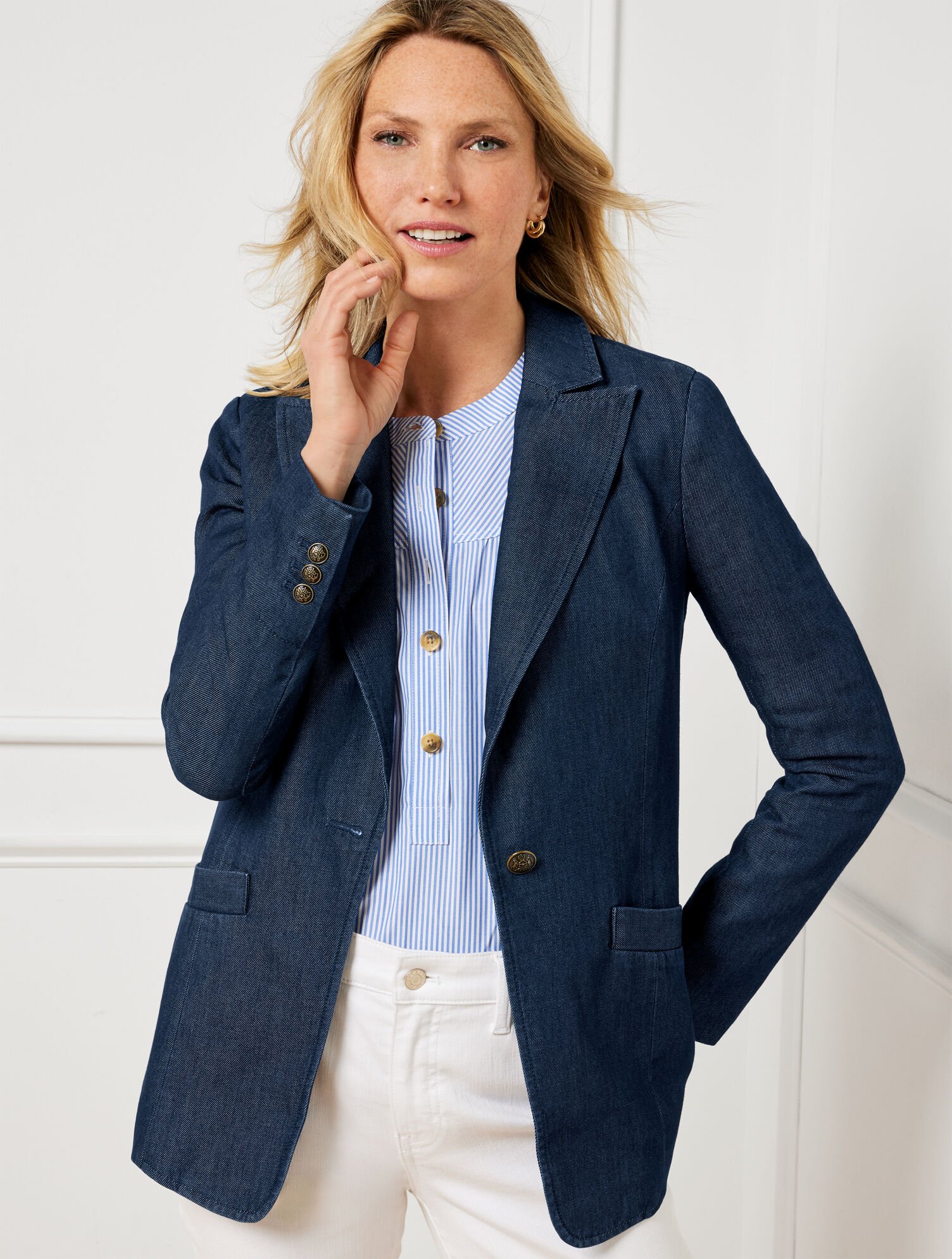 Classic Denim Blazer Talbots