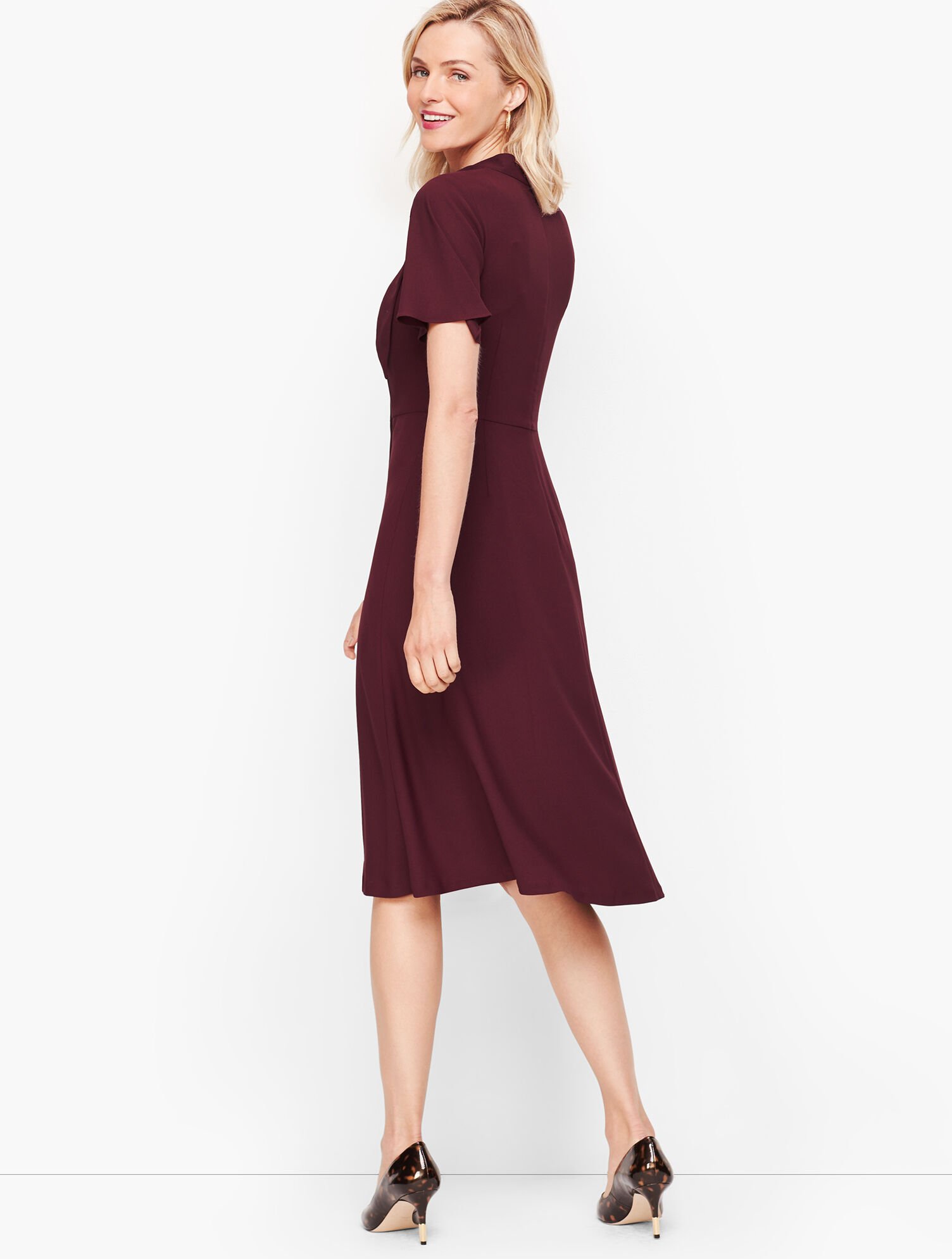 Hadley Crepe Fit &amp; Flare Dress