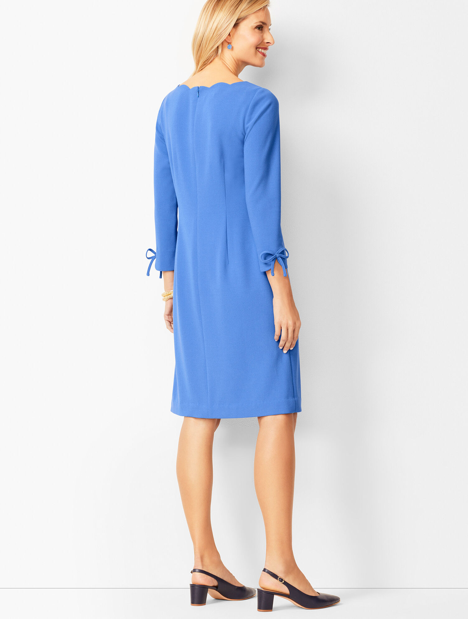 Crepe Shift Dress - Solid