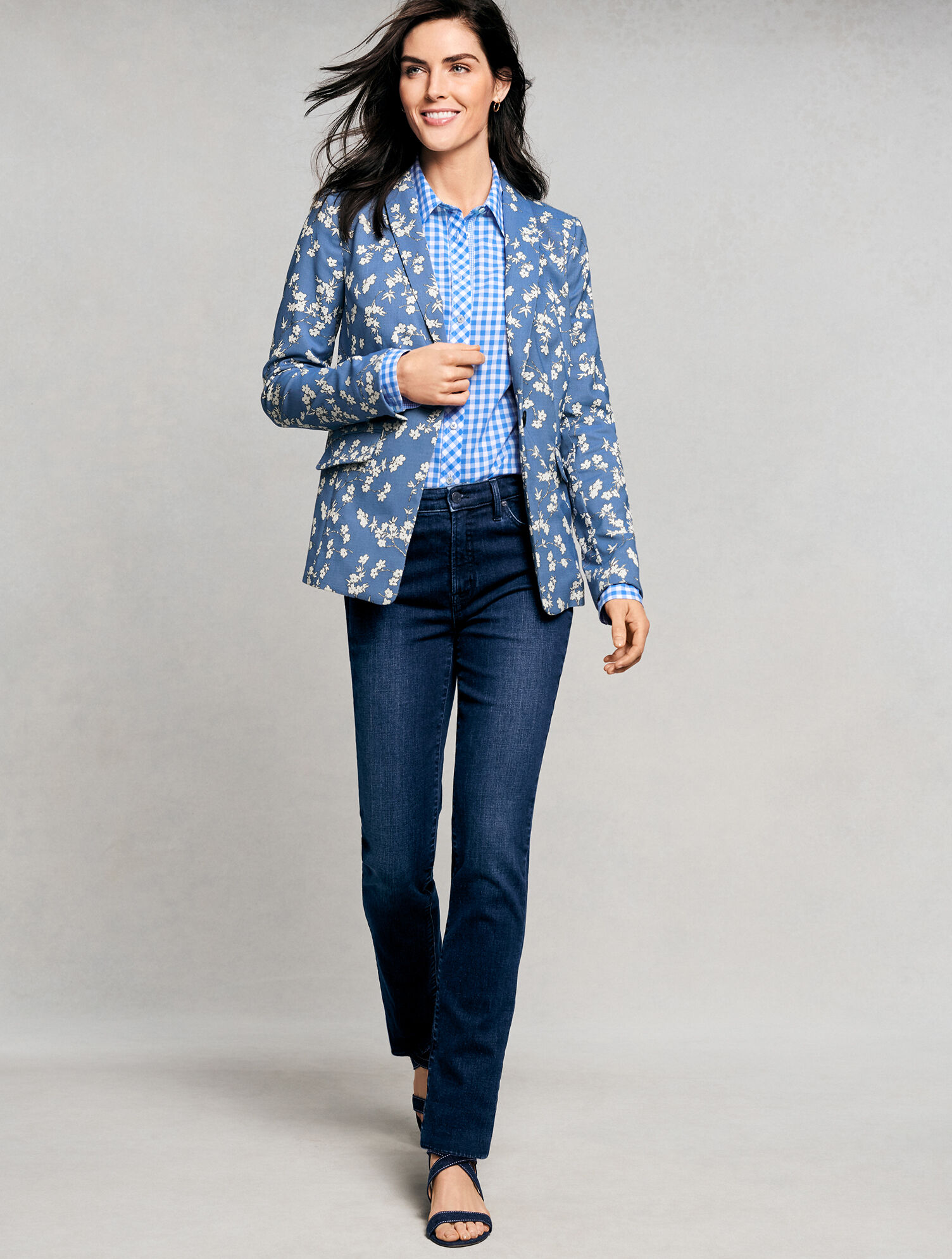 Floral Jacquard  Blazer