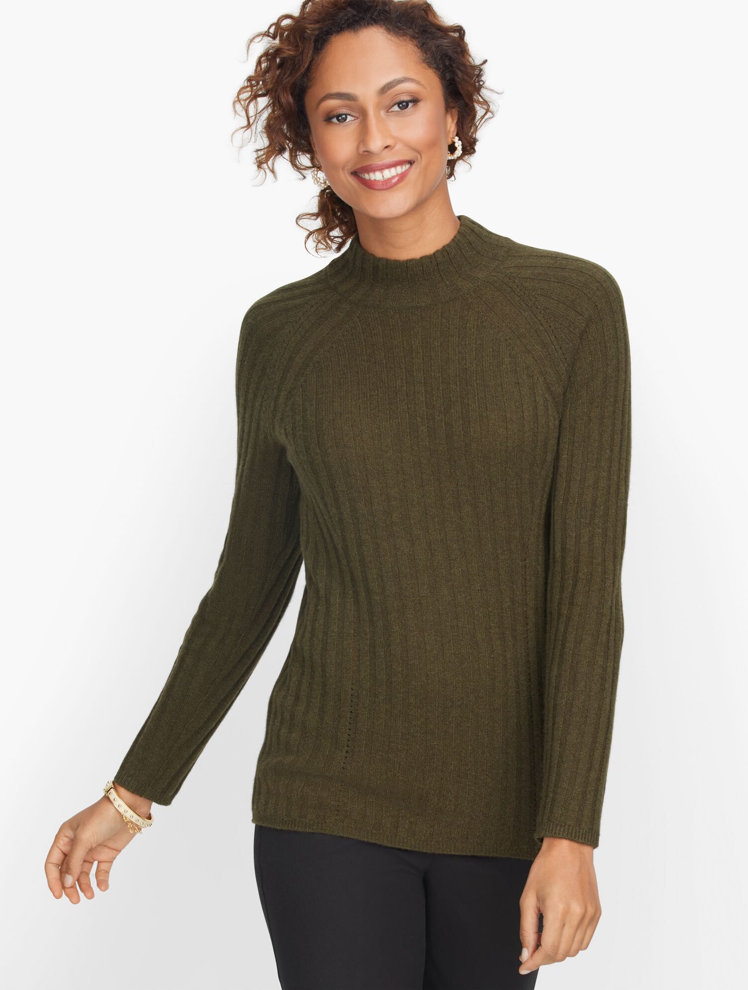 Cashmere Mockneck Sweater | Talbots