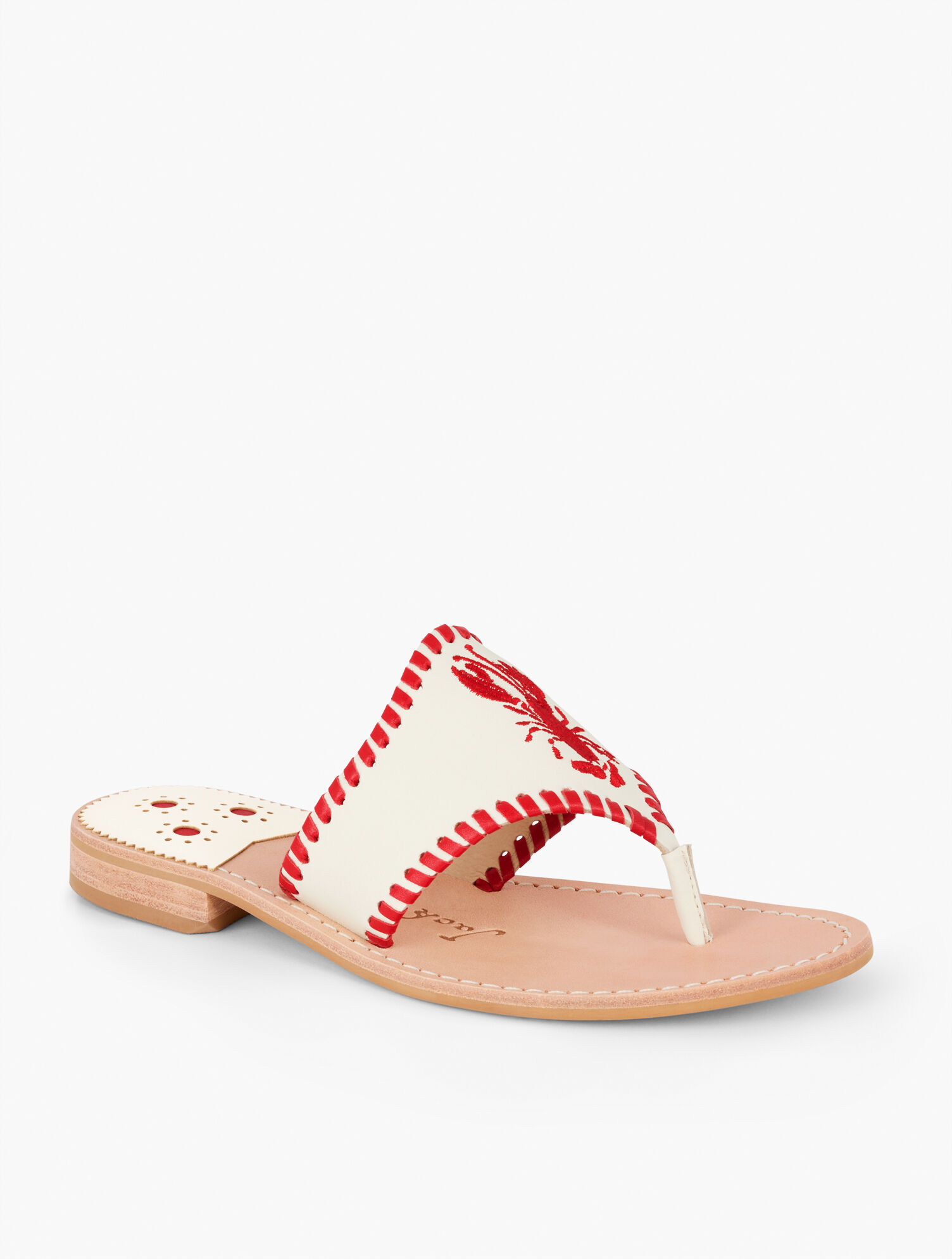 Jack Rogers&reg; Lobster Embroidered Sandals