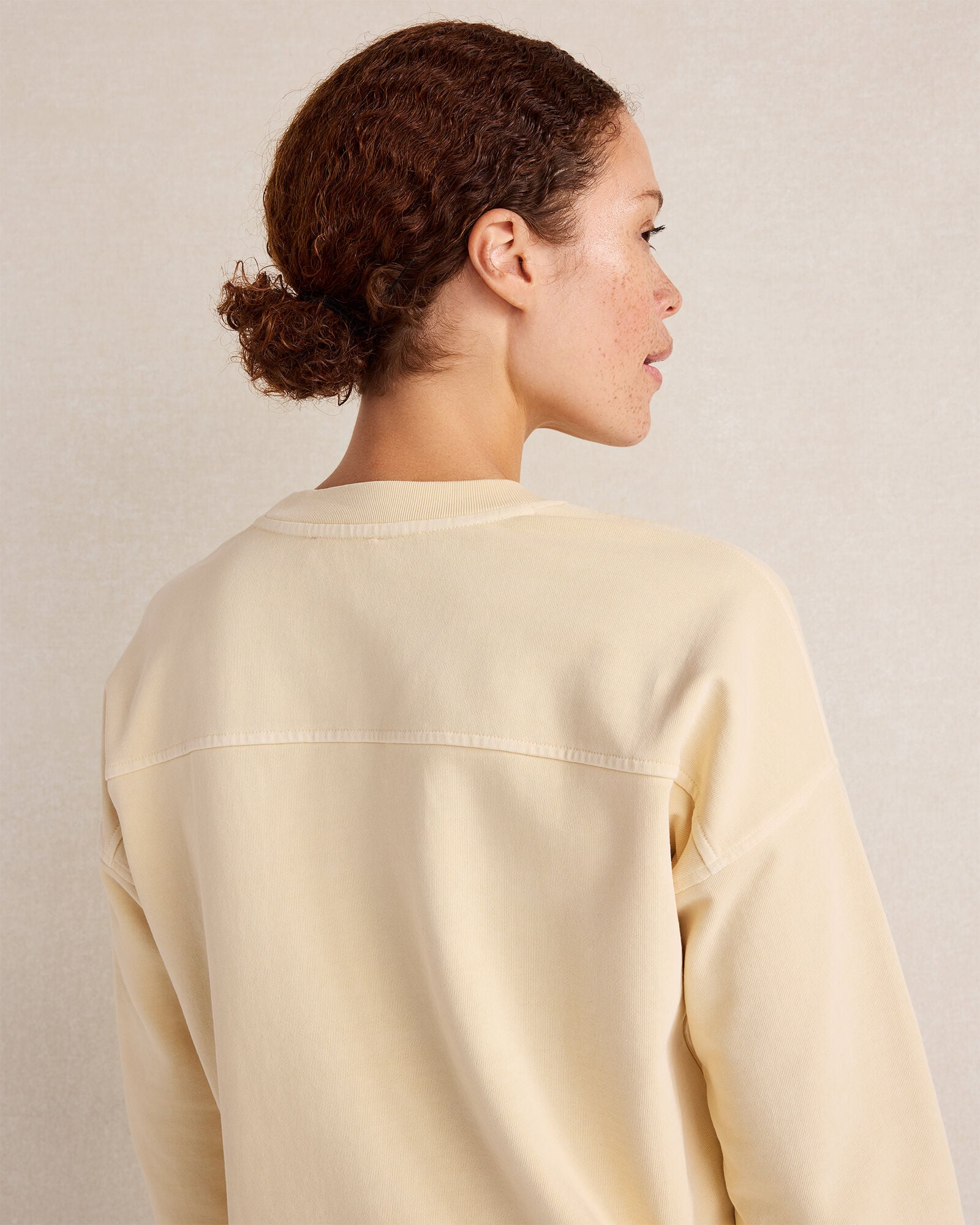 Garment-Dyed Organic Cotton Terry Crewneck