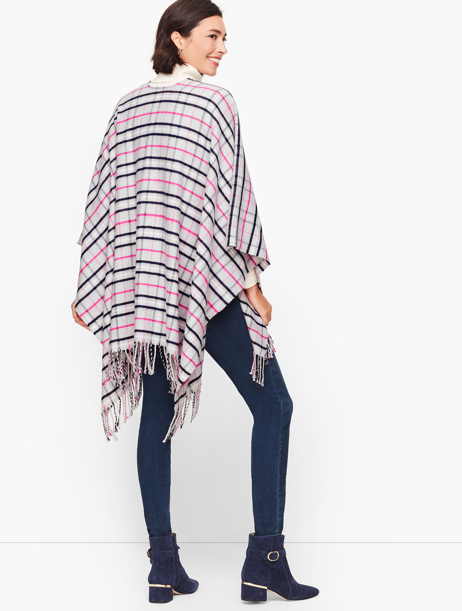 Talbots Ruanas Arctic Plaid Ruana | Talbots