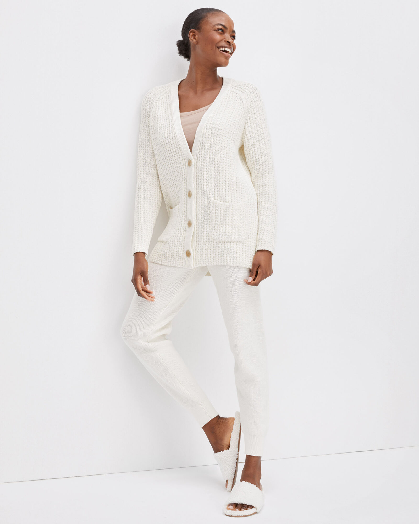 Organic Cotton Crochet Cardigan