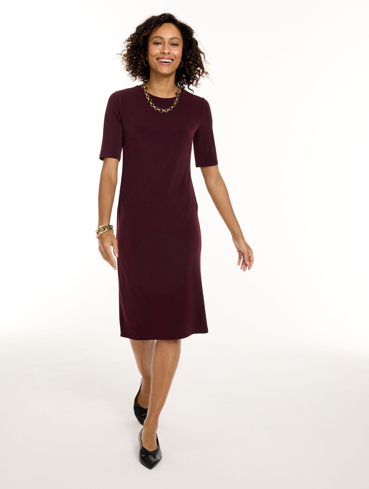 Knit Kit Ruched Midi Dress