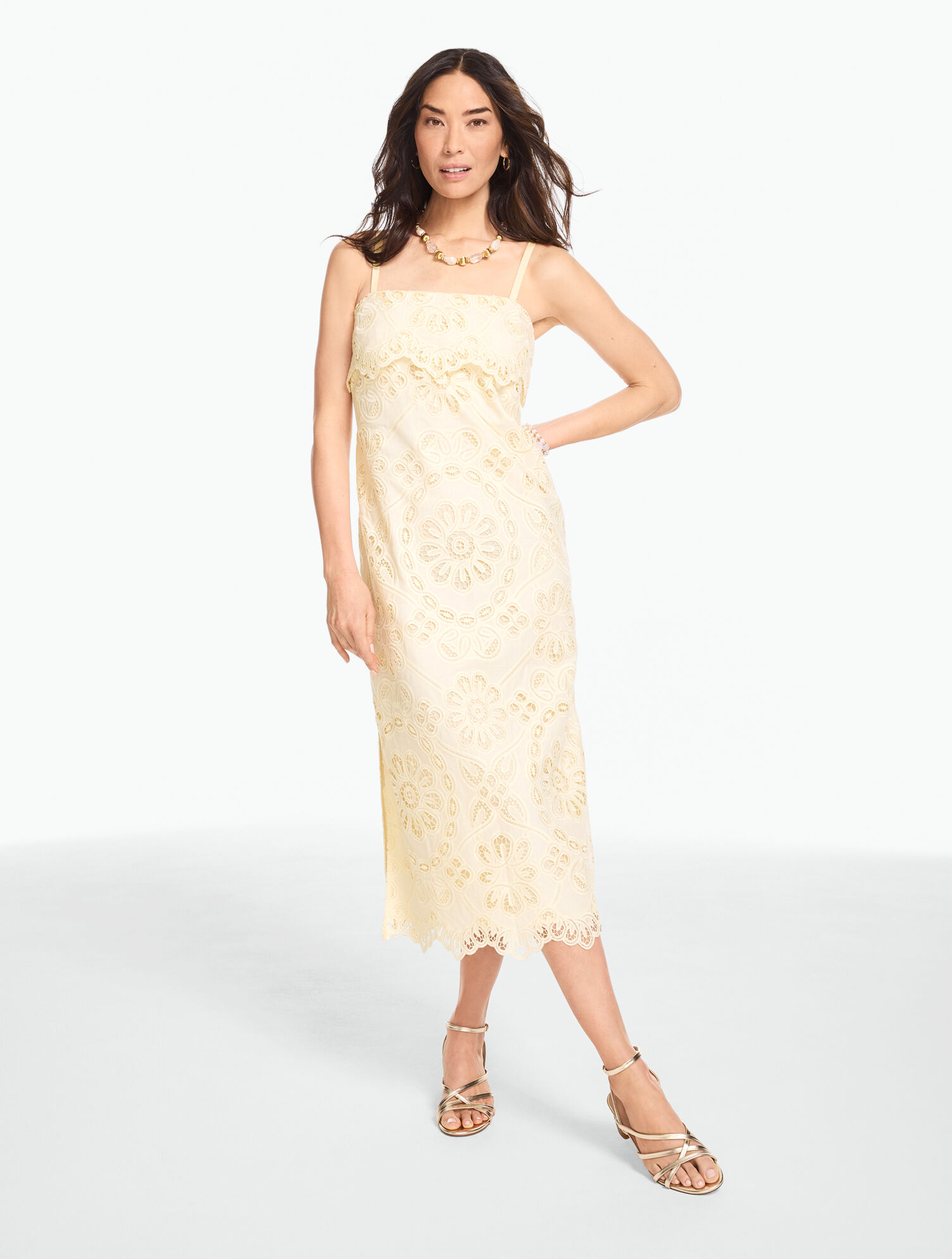 RSVP Eyelet Midi Dress