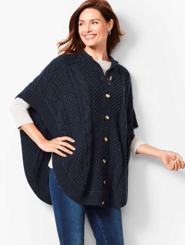 Donegal FunnelNeck Poncho Talbots