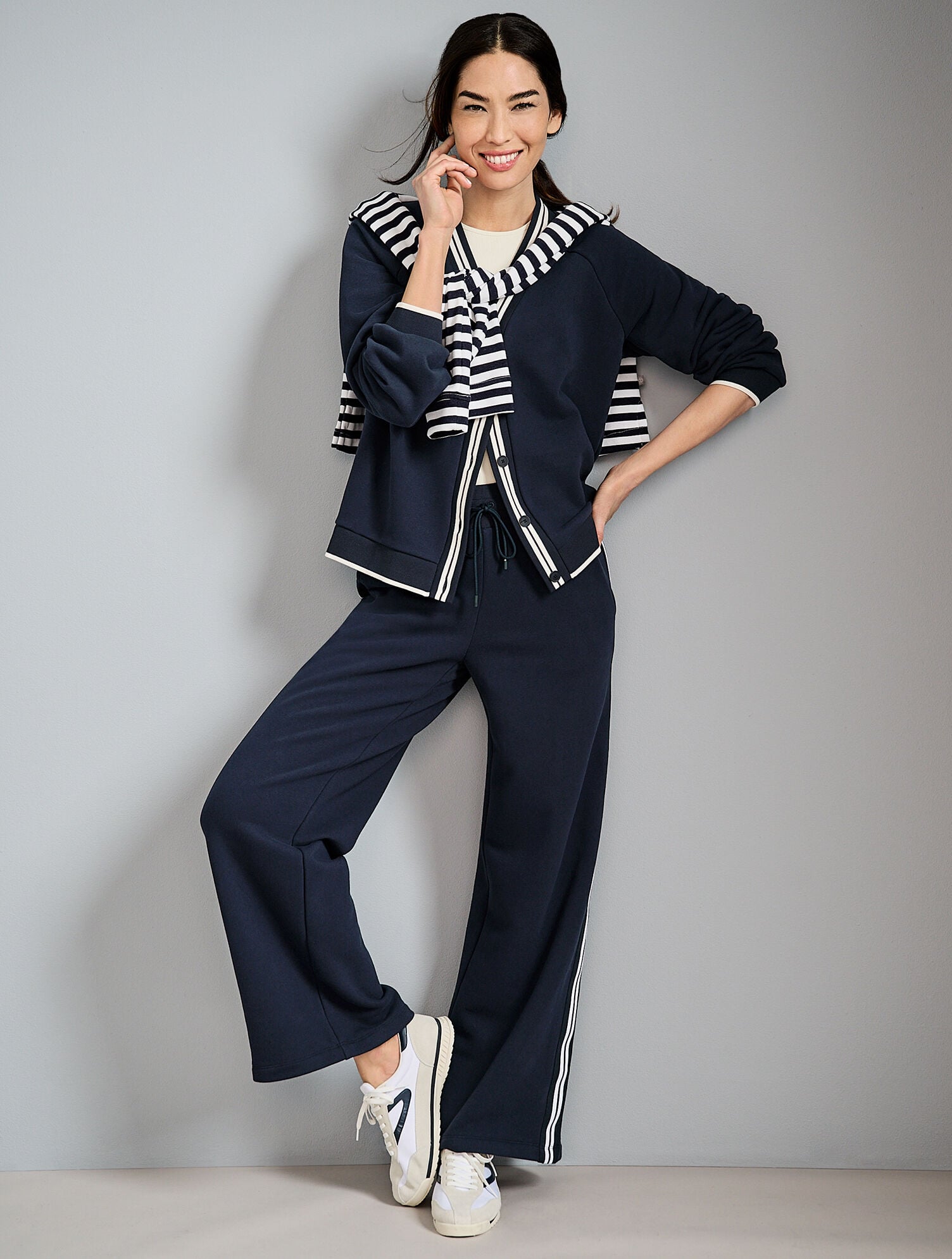 Cozy Fleece Varsity Cardigan