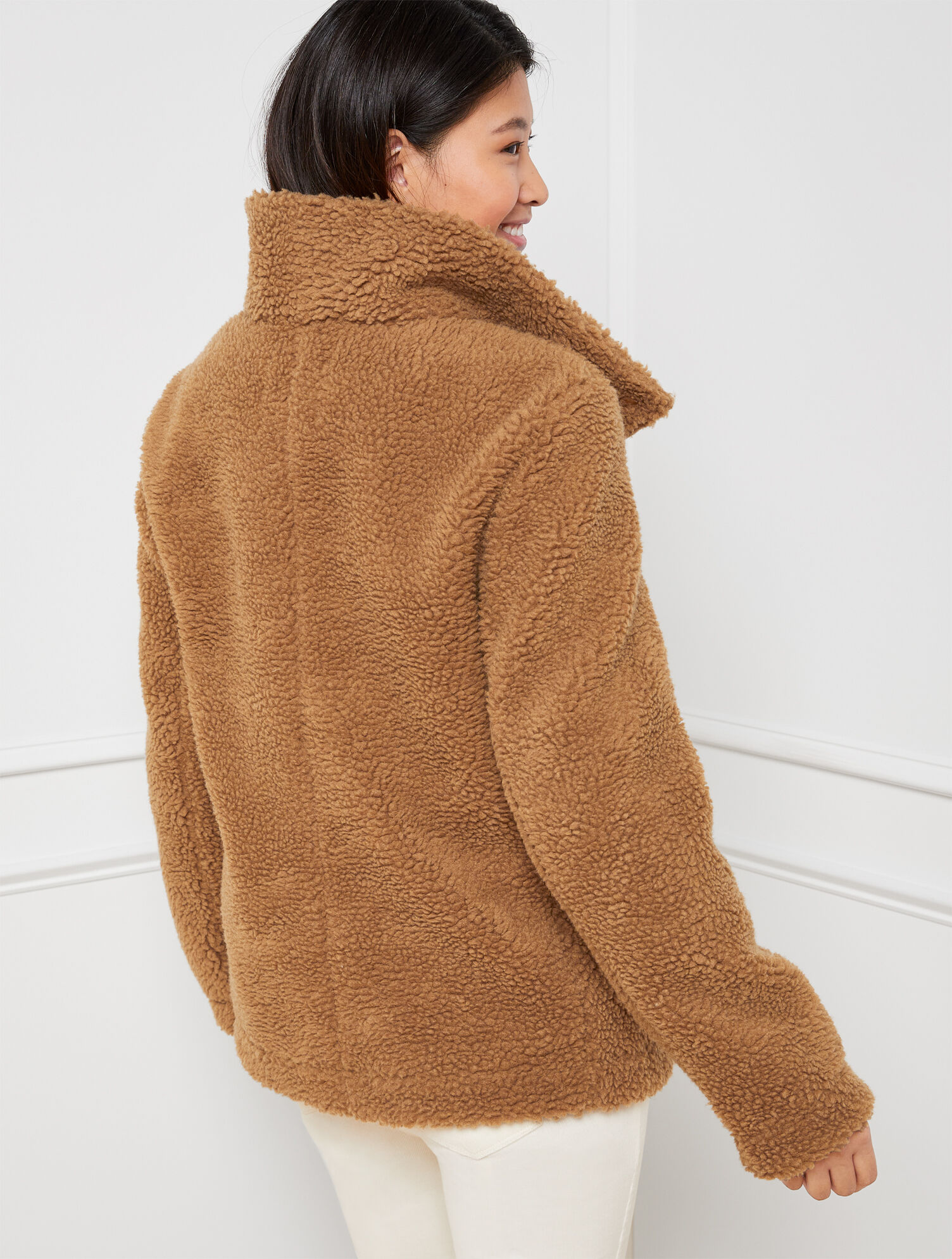 Faux Shearling Teddy Coat | Talbots display picture 1