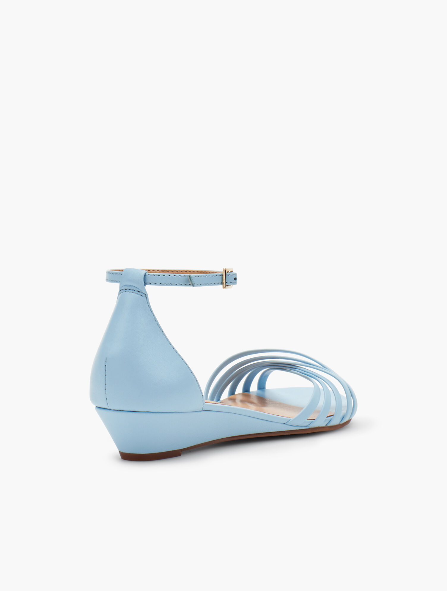 Capri Twist-Strap Wedge Sandals - Nappa Leather