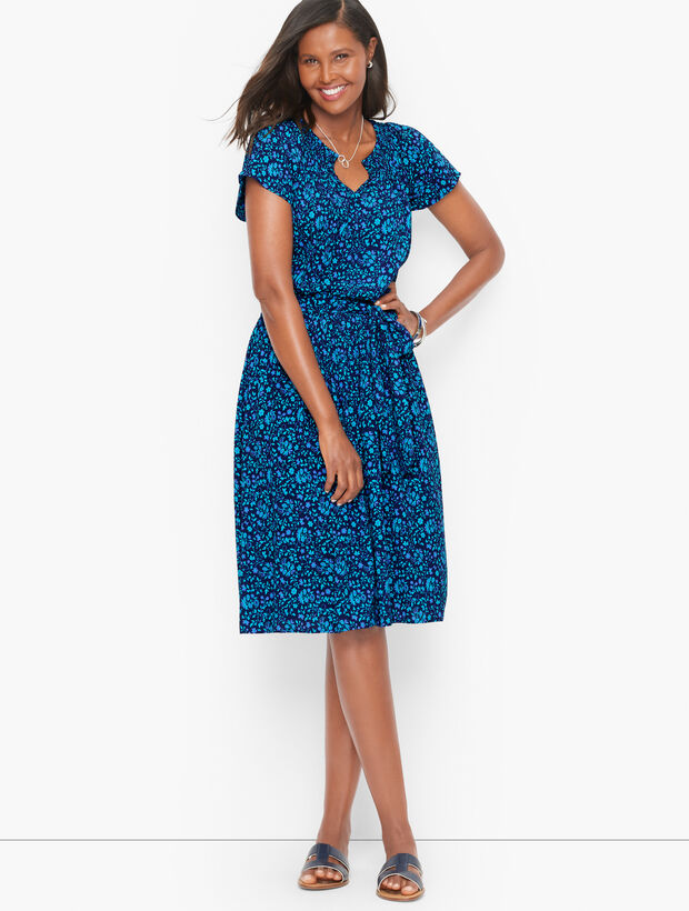 Haut Talbots Taille 2XP (Plus Petite) Motif Floral - Lin Et Coton, Manches Bouffantes, Occasion Parfait