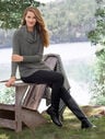Tish Soft Pebbled Leather Riding Boots