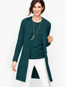Cotton Modal Open Front Sweater