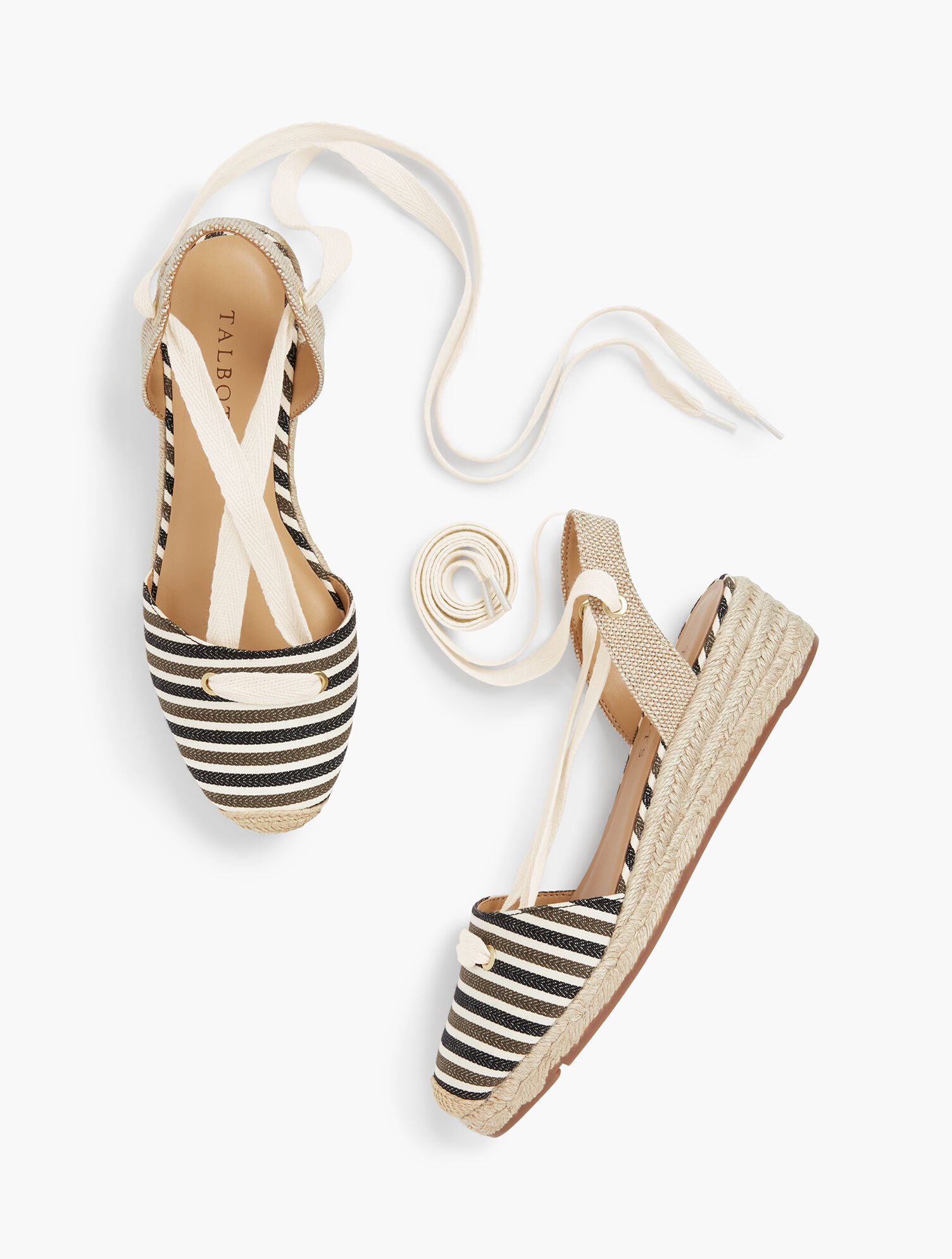 Pamela Ankle-Tie Espadrille Wedges | Talbots