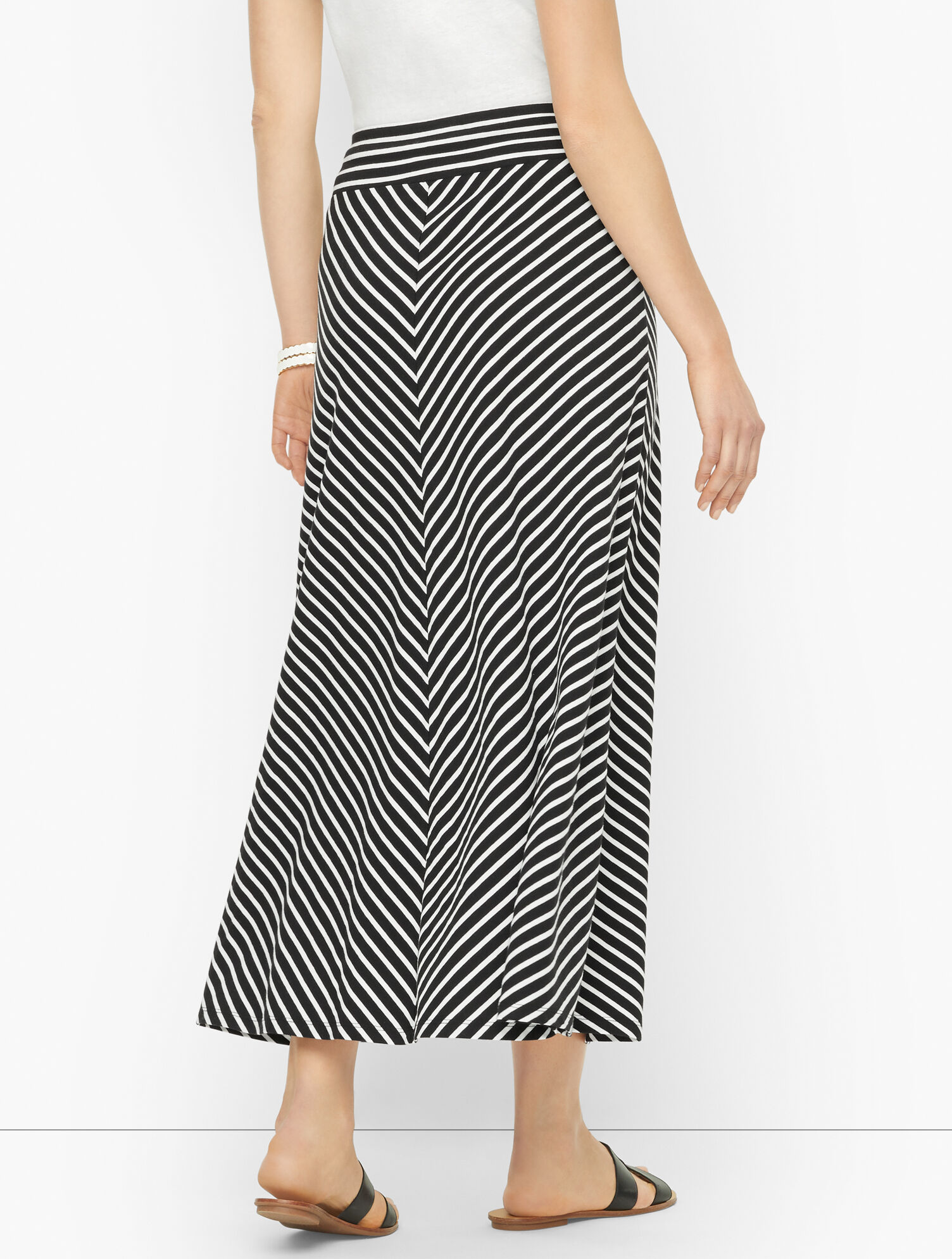 Nautical Stripe Maxi Skirt