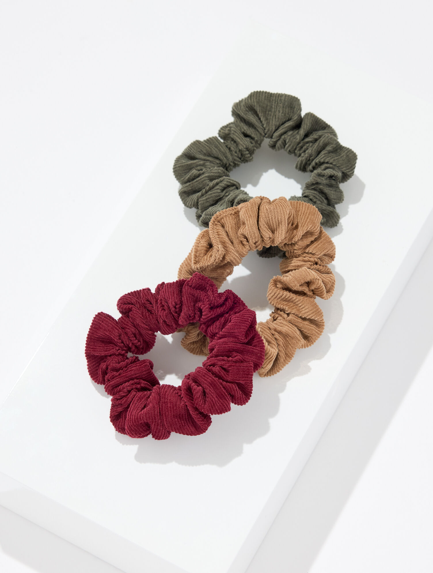 Corduroy Scrunchie 3-Pack