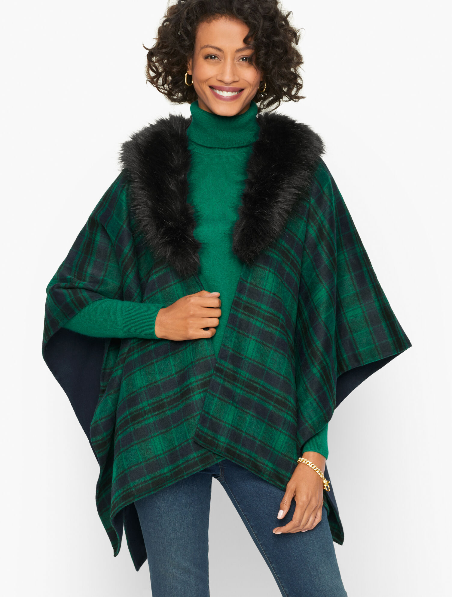 Black Watch Tartan Ruana | Talbots