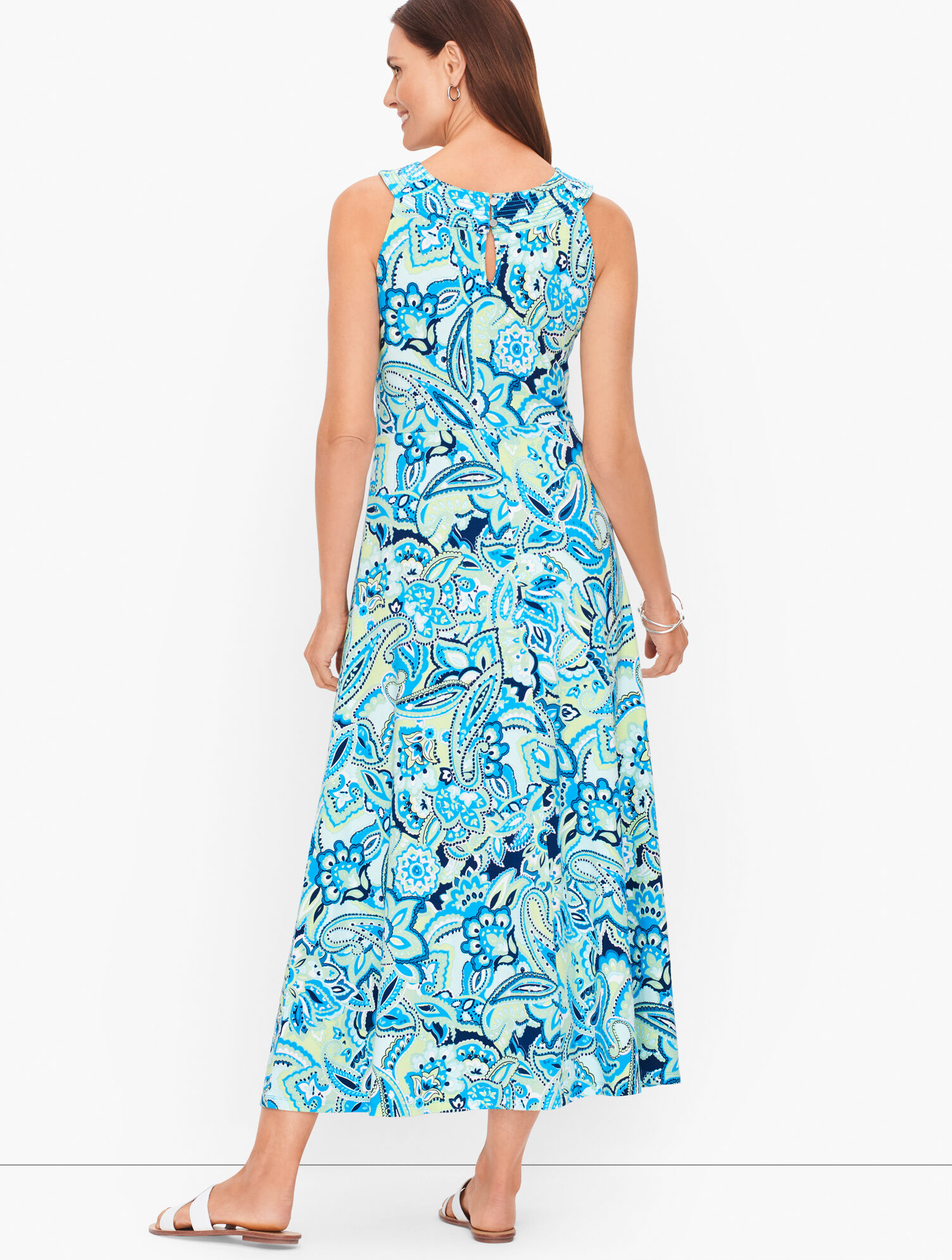 paisley cotton dress Paisley Cotton Blend Maxi Dress
