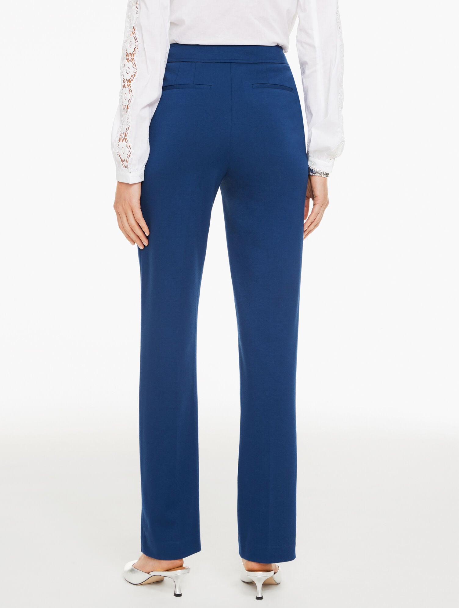 Luxe Ponte Straight Leg Pants | Talbots