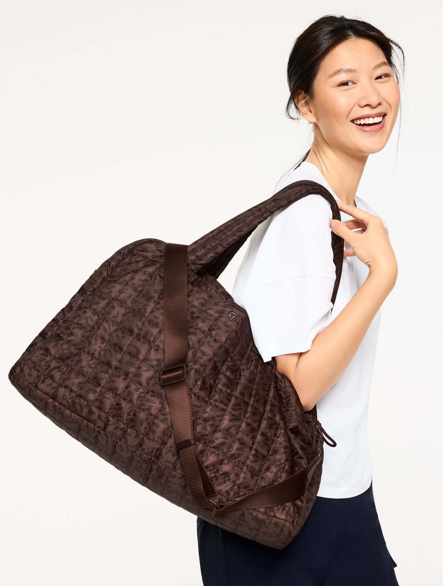 T By Talbots Leopard Weekender Bag