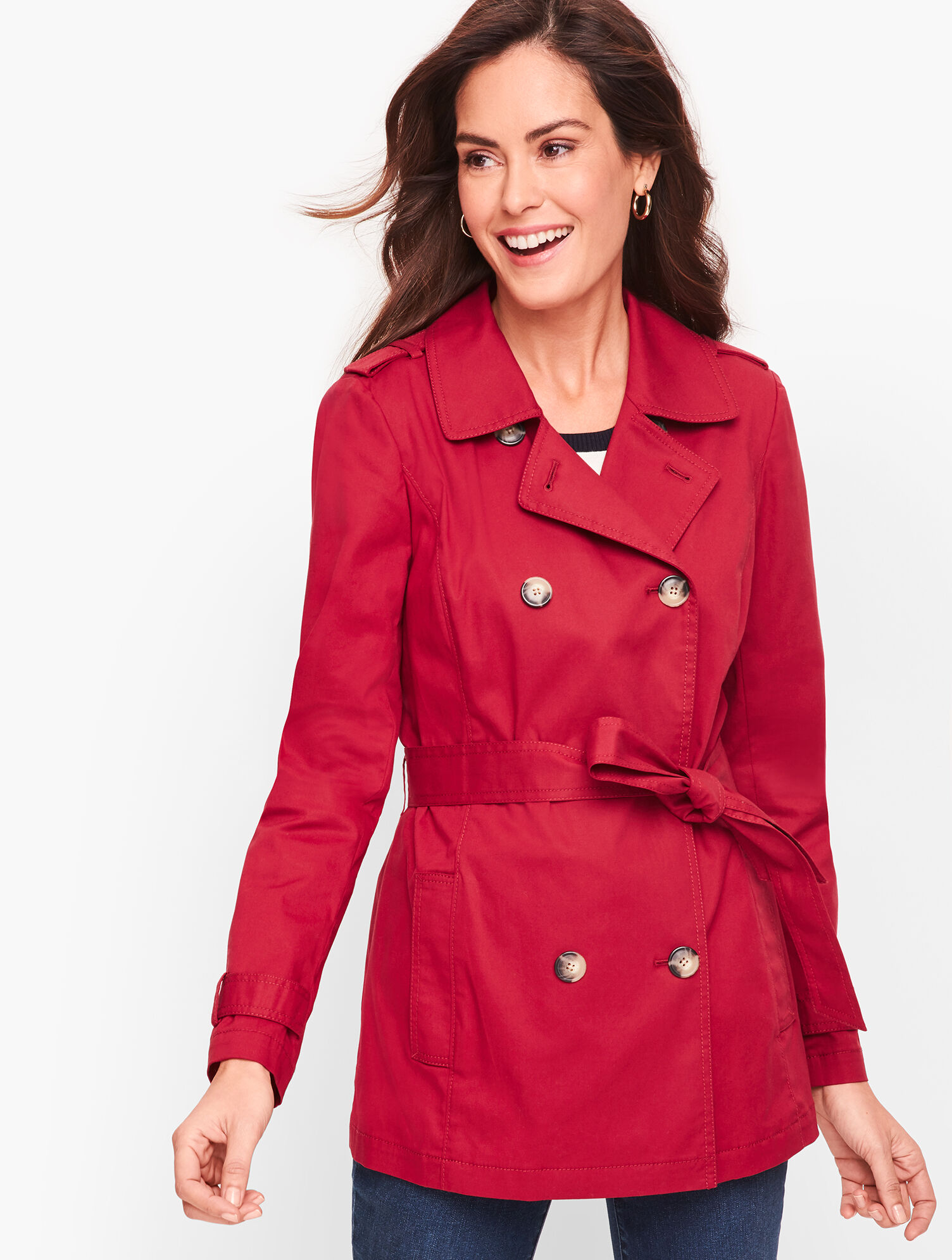 Short Trench Coat Talbots
