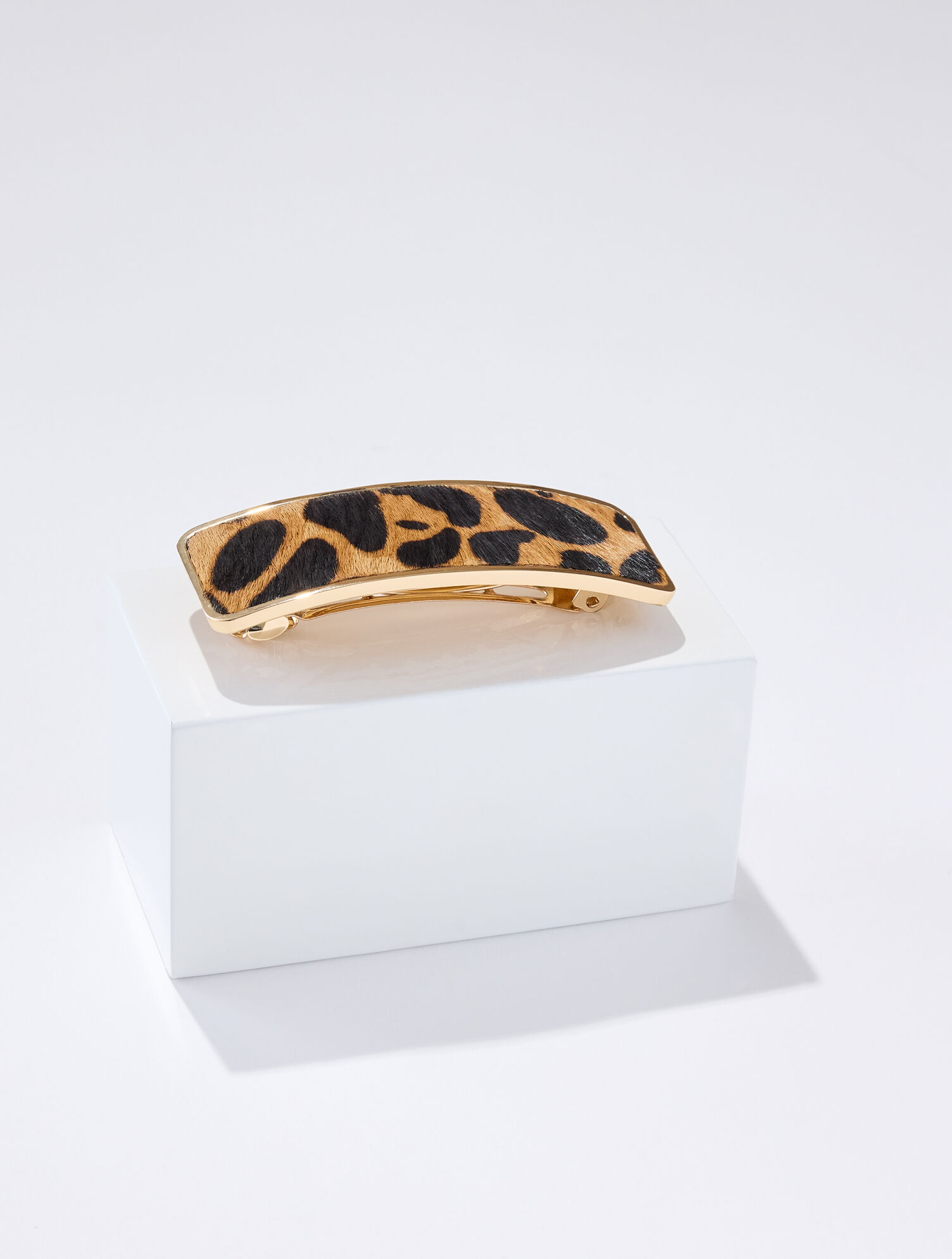 Leopard Calf Hair Barrette