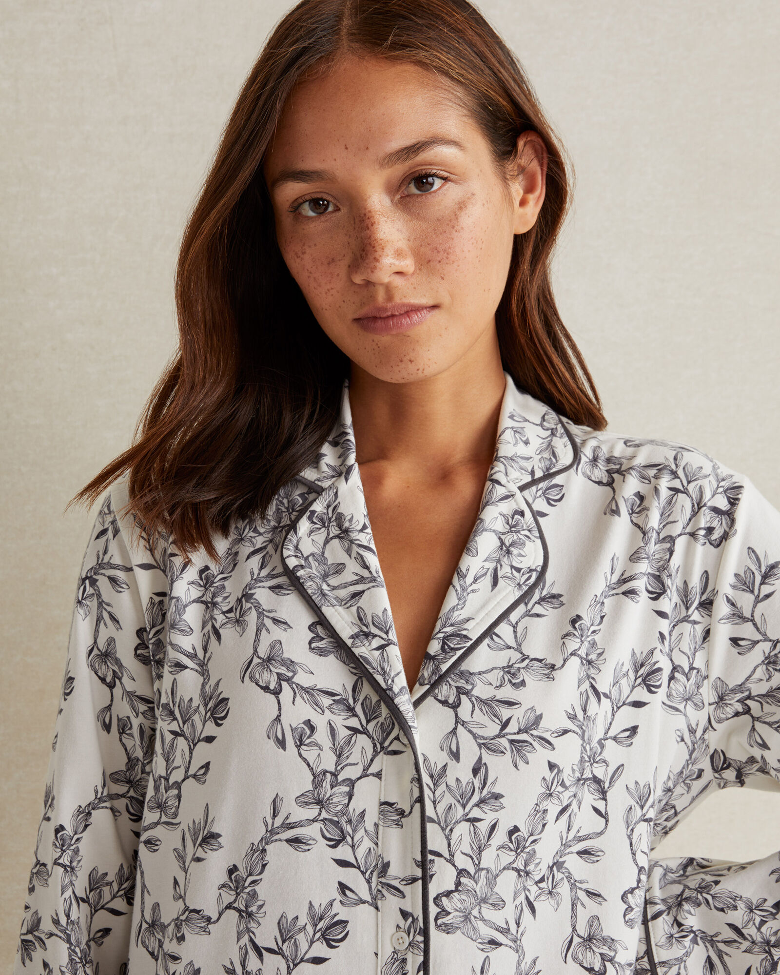 Organic Cotton Jersey Magnolia Sleep Shirt
