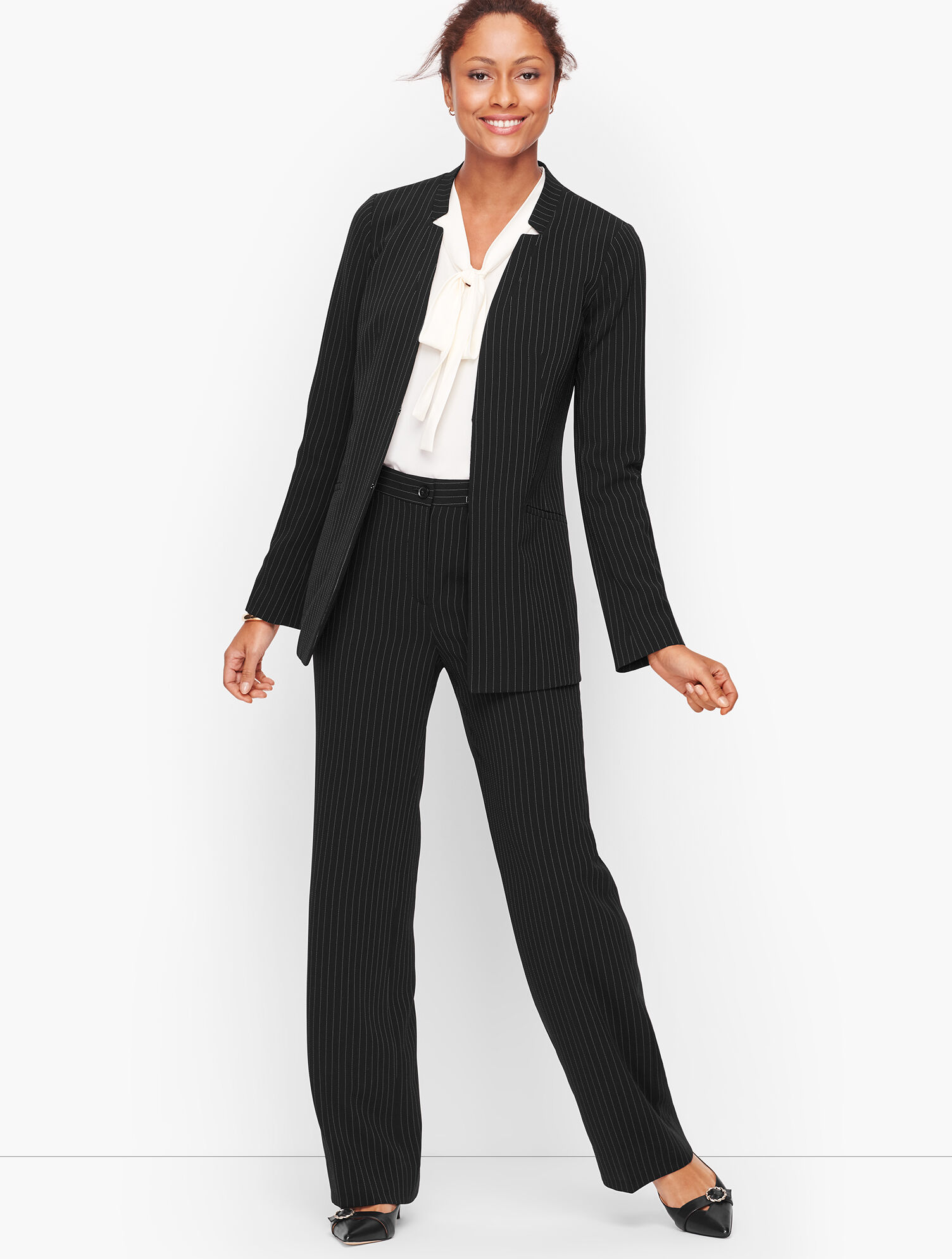 Easy Travel Pinstripe Jacket