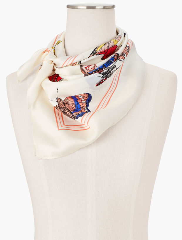 Echo Butterfly Silk Square Scarf