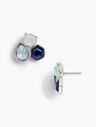 Blue Stone Statement Earrings