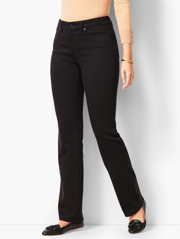 High-Waist Barely Boot Jeans - Never Fade Black/Curvy Fit