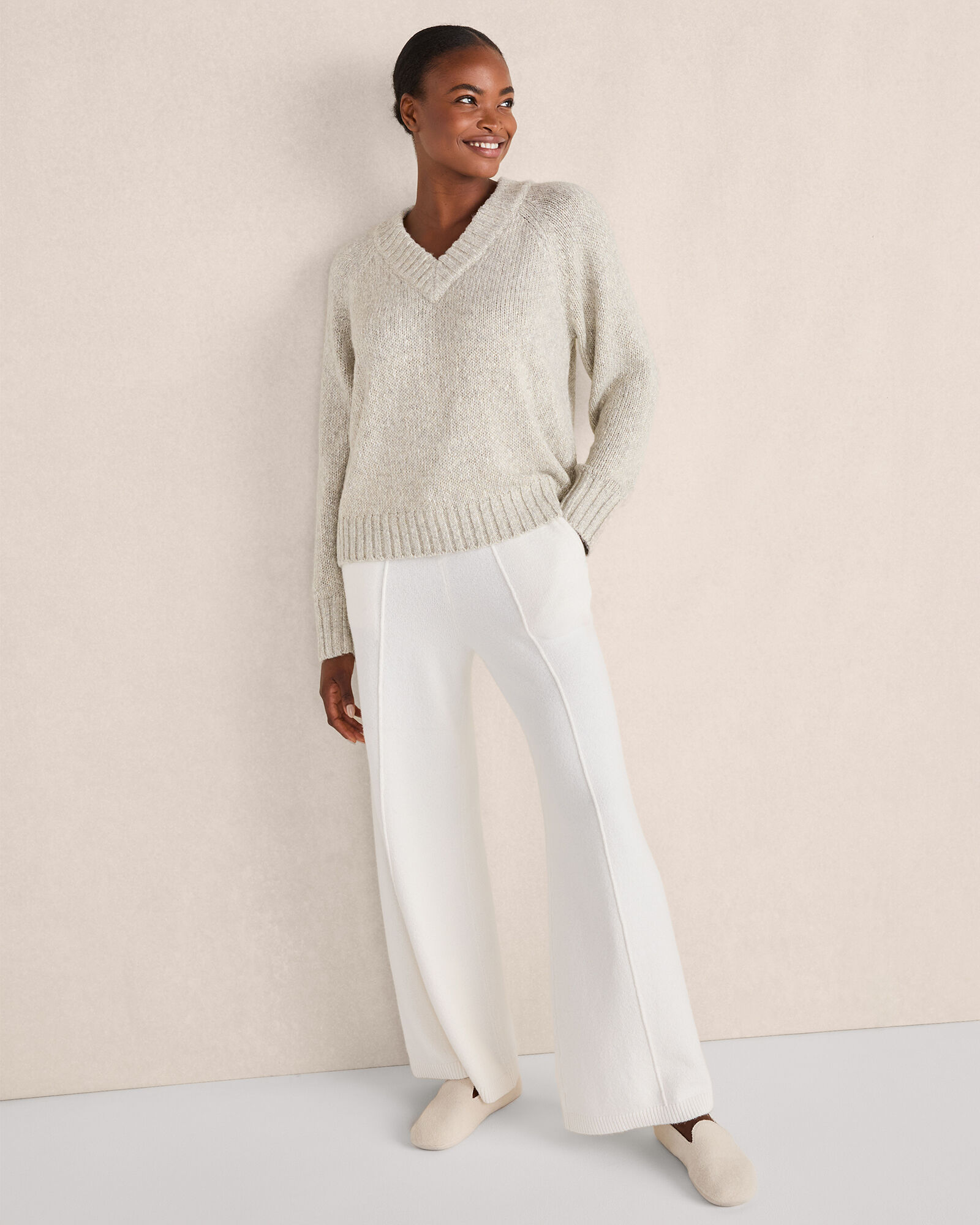 Organic Cotton Pintuck Wide Leg Pants | Haven Well Within