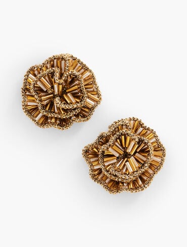 Mignonne Gavigan For Talbots Embellished Swirl Stud Earrings